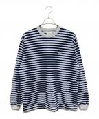 everyone×REEBOKエブリワン×リーボック）の古着「CLASSIC BORDER LONG SLEEVE TEE／クラシック ボーダー ロングスリーブ Tシャツ」｜グレー