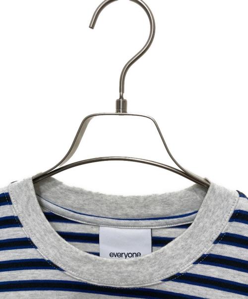 everyone（エブリワン）everyone (エブリワン) REEBOK (リーボック) CLASSIC BORDER LONG SLEEVE TEE／クラシック ボーダー ロングスリーブ Tシャツ グレー サイズ:Ⅼの古着・服飾アイテム