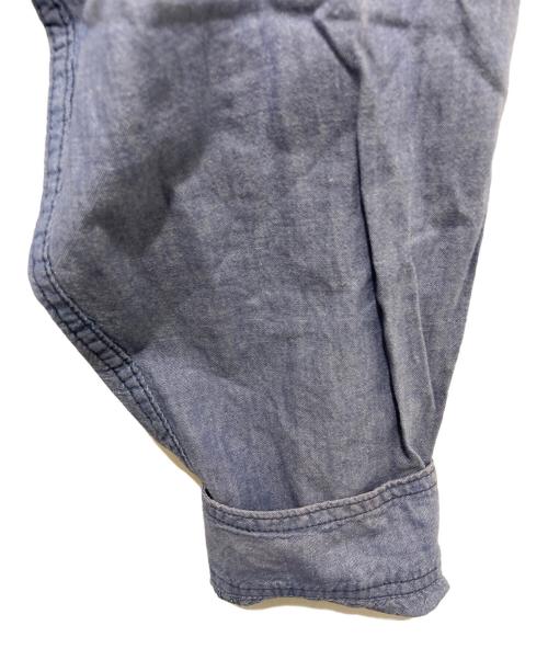 POST O'ALLS（ポストオーバーオールズ）POST O'ALLS (ポストオーバーオールズ) シャンブレーシャツ ブルー サイズ:XLの古着・服飾アイテム