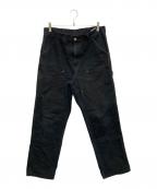 Carhartt WIPカーハート ワーク イン プログレス）の古着「DOUBLE KNEE PANT Dearborn／ダブルニーパンツディアボーン」｜ブラック