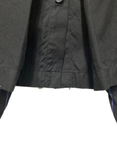 Yohji Yamamoto pour homme（ヨウジヤマモト プールオム）Yohji Yamamoto pour homme (ヨウジヤマモト プールオム) ストライプキュプラ イージー クロップド ラップパンツ ブラック サイズ:2の古着・服飾アイテム