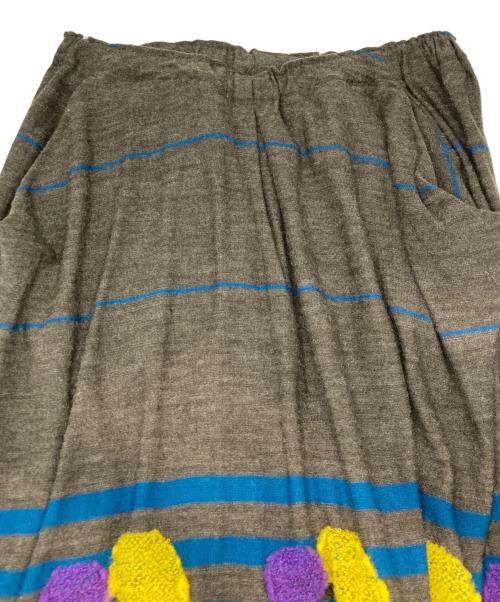 me ISSEY MIYAKE（ミーイッセイ ミヤケ）me ISSEY MIYAKE (ミーイッセイ ミヤケ) ウール混パンツ グレー サイズ:FREEの古着・服飾アイテム