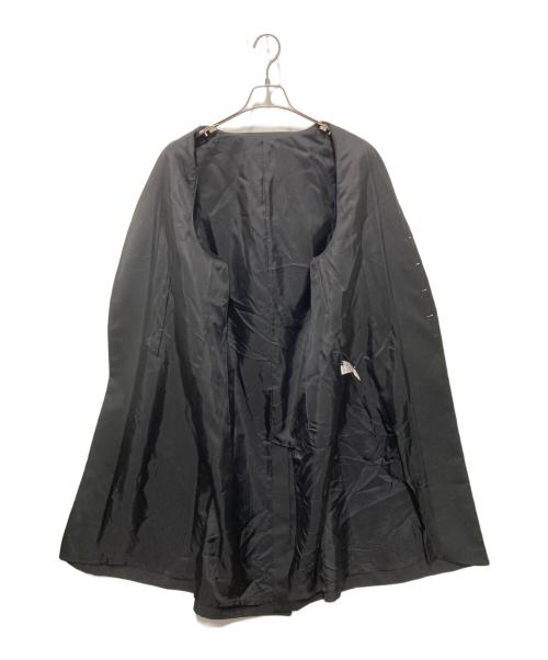 GROUND Y（グラウンドワイ）GROUND Y (グラウンドワイ) ギャバジン シングルロングベスト ブラック サイズ:３の古着・服飾アイテム
