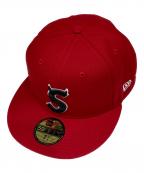 SUPREME×New Eraシュプリーム×ニューエラ）の古着「Devil S Logo Cap」｜レッド
