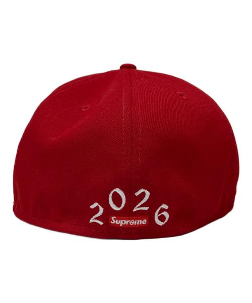 SUPREME（シュプリーム）SUPREME (シュプリーム) New Era (ニューエラ) Devil S Logo Cap レッド サイズ:73/8の古着・服飾アイテム