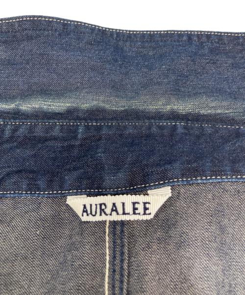 AURALEE（オーラリー）AURALEE (オーラリー) HARD TWIST LIGHT DENIM SHIRTS BLOUSON／ハード ツイスト ライト デニム シャツ ブルゾン インディゴ サイズ:３の古着・服飾アイテム