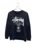 stussy（ステューシー）の古着「ワールドツアープリントスウェット」｜ブラック