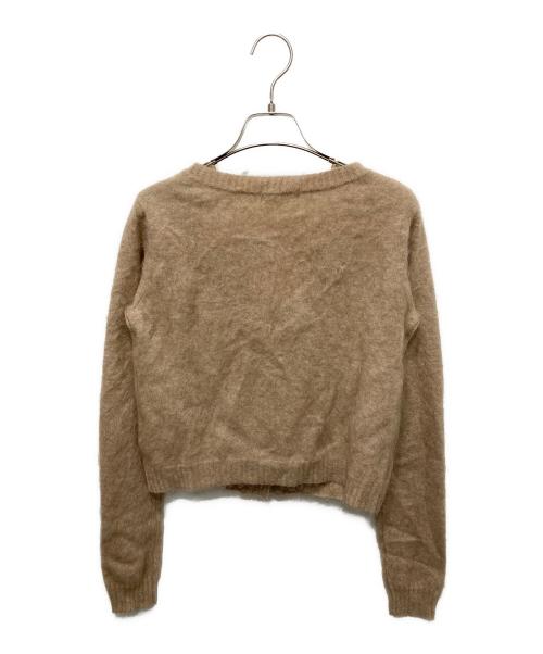 Aimeine（エメイン）Aimeine (エメイン) カシミヤシャギーコンパクトカーディガン ベージュ サイズ:FREEの古着・服飾アイテム
