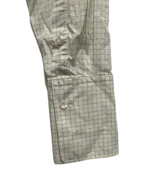 AURALEE（オーラリー）AURALEE (オーラリー) Washed Finx Typewriter Check Shirt イエロー×ブルー サイズ:１の古着・服飾アイテム