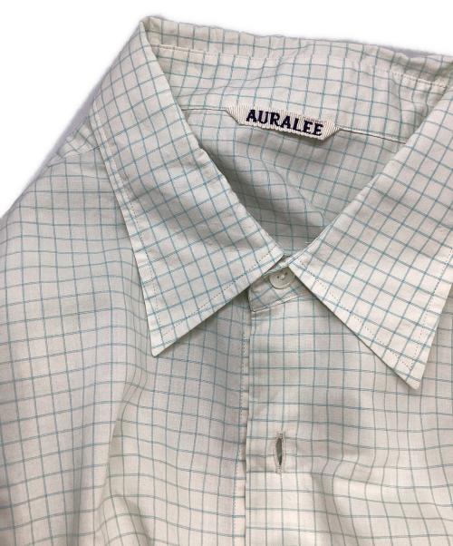 AURALEE（オーラリー）AURALEE (オーラリー) Washed Finx Typewriter Check Shirt イエロー×ブルー サイズ:１の古着・服飾アイテム