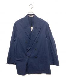 Couture d'adam×B-SHOP（クチュールドアダム×ビショップ）の古着「別注ダブルブレスト シャツジャケット」｜ネイビー
