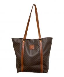 CELINE（セリーヌ）の古着「マダム柄トートバッグ」｜ブラウン