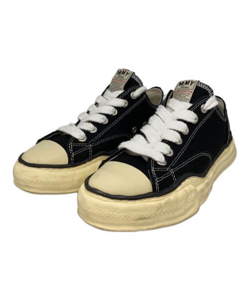 Maison MIHARA YASUHIRO（メゾン ミハラ ヤスヒロ）Maison MIHARA YASUHIRO (メゾン ミハラ ヤスヒロ) PETERSON LOW ローカット キャンバス スニーカー ブラック×ホワイト サイズ:41の古着・服飾アイテム