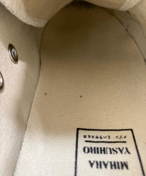 Maison MIHARA YASUHIRO（メゾン ミハラ ヤスヒロ）Maison MIHARA YASUHIRO (メゾン ミハラ ヤスヒロ) PETERSON LOW ローカット キャンバス スニーカー ブラック×ホワイト サイズ:41の古着・服飾アイテム