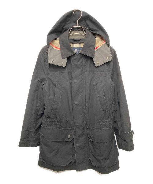 BURBERRY LONDON（バーバリーロンドン）BURBERRY LONDON (バーバリーロンドン) フーデッドコート ブラック サイズ:Ⅿの古着・服飾アイテム