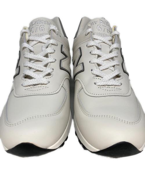NEW BALANCE（ニューバランス）NEW BALANCE (ニューバランス) M576 レザースニーカー ホワイト サイズ:USA 9 1/2の古着・服飾アイテム