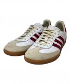 Sporty & Rich×adidasスポーティーアンドリッチ×アディダス）の古着「Samba OG "White/Collegiate」｜ベージュ×レッド