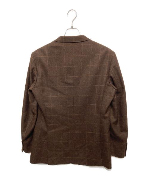 Paul Smith London（ポールスミスロンドン）Paul Smith London (ポールスミスロンドン) チェック柄3Bテーラードジャケット ブラウン サイズ:Ⅼの古着・服飾アイテム
