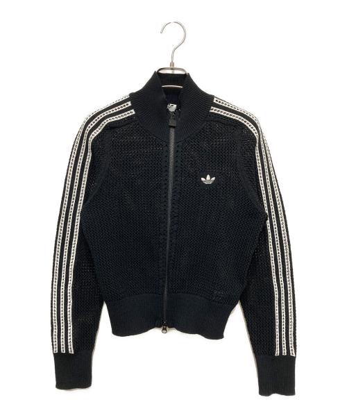 adidas（アディダス）adidas (アディダス) ニット クロシェ ファイヤーバード トラックトップ ブラック サイズ:Sの古着・服飾アイテム