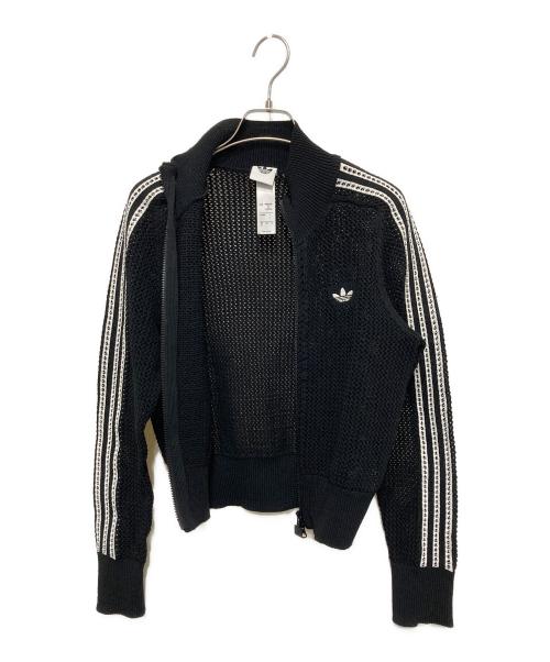 adidas（アディダス）adidas (アディダス) ニット クロシェ ファイヤーバード トラックトップ ブラック サイズ:Sの古着・服飾アイテム