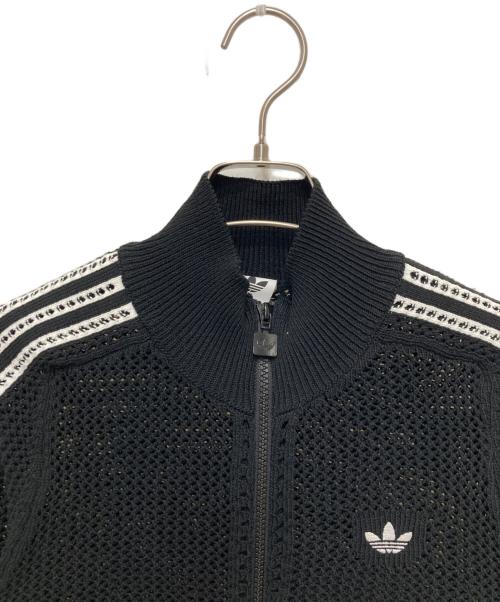 adidas（アディダス）adidas (アディダス) ニット クロシェ ファイヤーバード トラックトップ ブラック サイズ:Sの古着・服飾アイテム