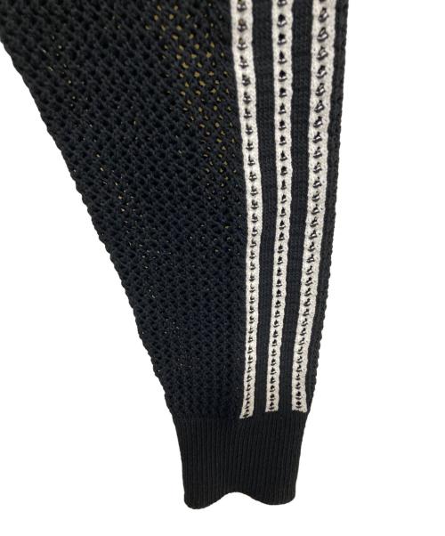 adidas（アディダス）adidas (アディダス) ニット クロシェ ファイヤーバード トラックトップ ブラック サイズ:Sの古着・服飾アイテム