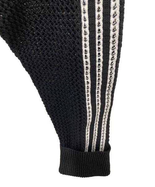 adidas（アディダス）adidas (アディダス) ニット クロシェ ファイヤーバード トラックトップ ブラック サイズ:Sの古着・服飾アイテム