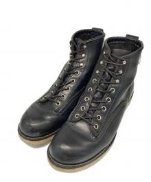 RED WING（レッドウィング）の古着「ラインマン ブーツ」｜ブラック