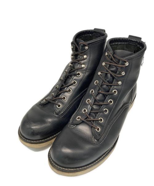 RED WING（レッドウィング）RED WING (レッドウィング) ラインマン ブーツ ブラック サイズ:US8 1/2の古着・服飾アイテム