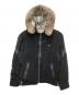 BURBERRY BLACK LABEL（バーバリーブラックレーベル）の古着「ファー付きウールジャケット」｜ブラック