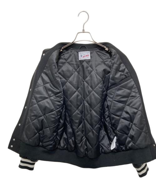 butwin（バトウィン）butwin (バトウィン) 袖レザースタジャン ブラック サイズ:Ⅿの古着・服飾アイテム