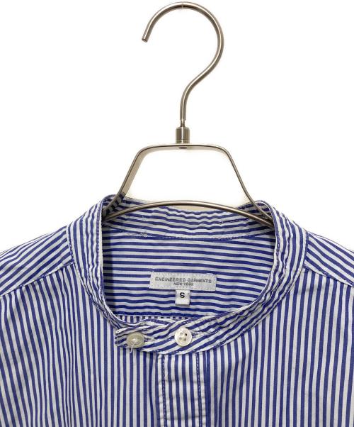 Engineered Garments（エンジニアド ガーメンツ）Engineered Garments (エンジニアド ガーメンツ) バンドカラーシャツ ブルー サイズ:Sの古着・服飾アイテム