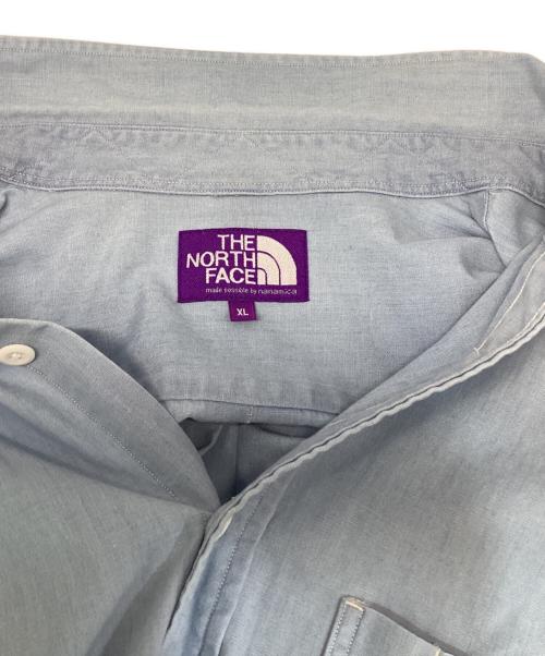 THE NORTH FACE（ザ ノース フェイス）THE NORTH FACE (ザ ノース フェイス) レギュラーカラー シャンブレーフィールドシャツ インディゴ サイズ:XLの古着・服飾アイテム