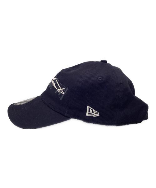 New Era（ニューエラ）New Era (ニューエラ) Yohji Yamamoto pour homme (ヨウジヤマモト プールオム) コラボダブルロゴキャップ ネイビーの古着・服飾アイテム