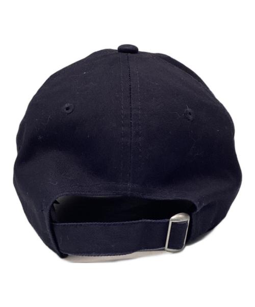 New Era（ニューエラ）New Era (ニューエラ) Yohji Yamamoto pour homme (ヨウジヤマモト プールオム) コラボダブルロゴキャップ ネイビーの古着・服飾アイテム