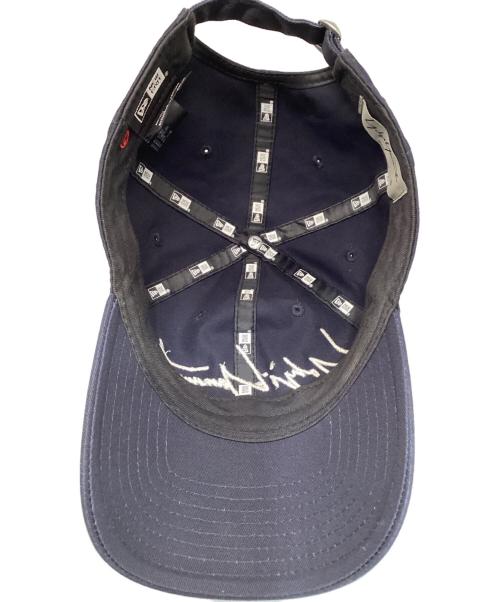 New Era（ニューエラ）New Era (ニューエラ) Yohji Yamamoto pour homme (ヨウジヤマモト プールオム) コラボダブルロゴキャップ ネイビーの古着・服飾アイテム