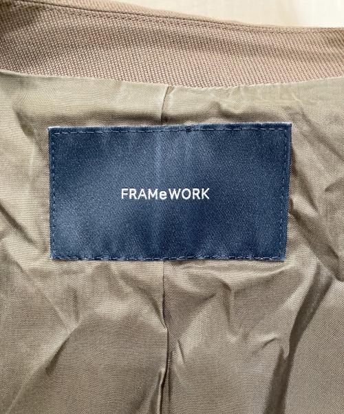 FRAMeWORK（フレームワーク）FRAMeWORK (フレームワーク) TWRカルゼDBジャケット ブラウン サイズ:36の古着・服飾アイテム