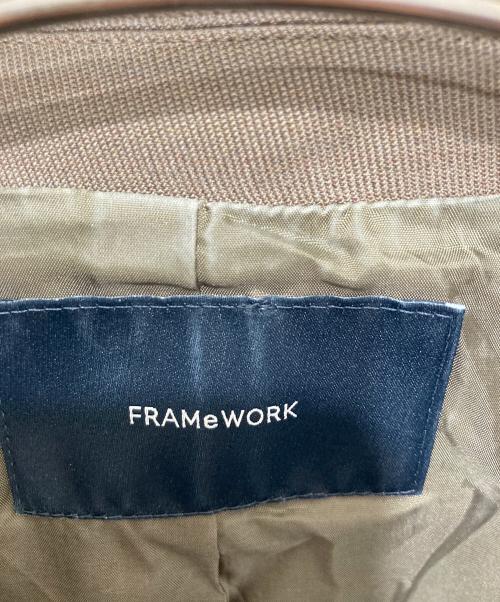 FRAMeWORK（フレームワーク）FRAMeWORK (フレームワーク) TWRカルゼDBジャケット ブラウン サイズ:36の古着・服飾アイテム
