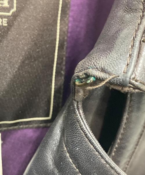 COACH（コーチ）COACH (コーチ) パイソンベルトレザートレンチコート ブラウン サイズ:4の古着・服飾アイテム