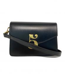 Tnewties（トゥエンティーズ）の古着「No.5本革ショルダーバッグ」｜ブラック