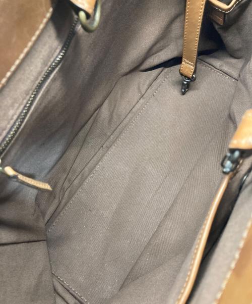 M+（エムピウ）M+ (エムピウ) NOMADE sizeM トートバッグ ブラウンの古着・服飾アイテム