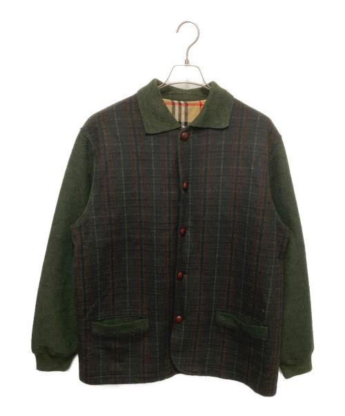 Burberry's（バーバリーズ）Burberry's (バーバリーズ) ウールジャケットブルゾン グリーン サイズ:Ⅿの古着・服飾アイテム