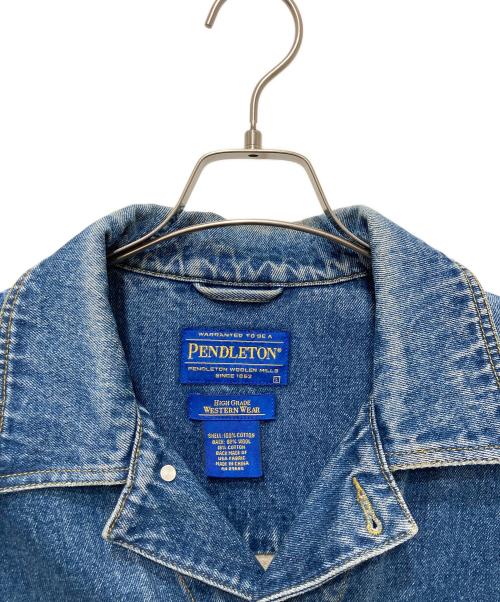 PENDLETON（ペンドルトン）PENDLETON (ペンドルトン) バックブランケットデニムジャケット インディゴ サイズ:Ⅼの古着・服飾アイテム