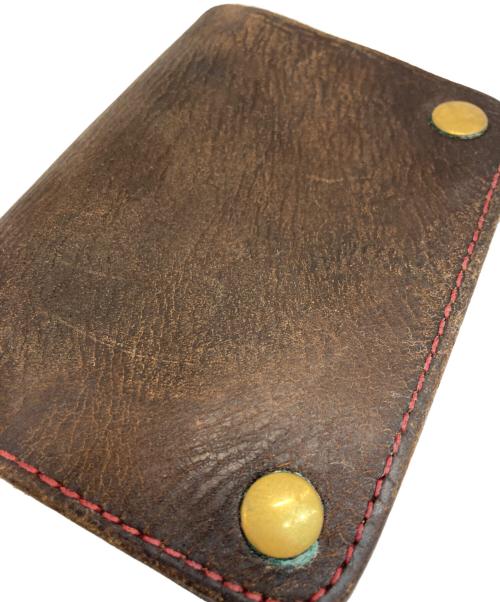 arts&crafts（アーツ・アンド・クラフツ）arts&crafts (アーツ・アンド・クラフツ) レザーコード付き2つ折り財布 ブラウンの古着・服飾アイテム