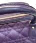 中古・古着 Christian Dior (クリスチャン ディオール) カナージュミニボストンバッグ パープル：40000円