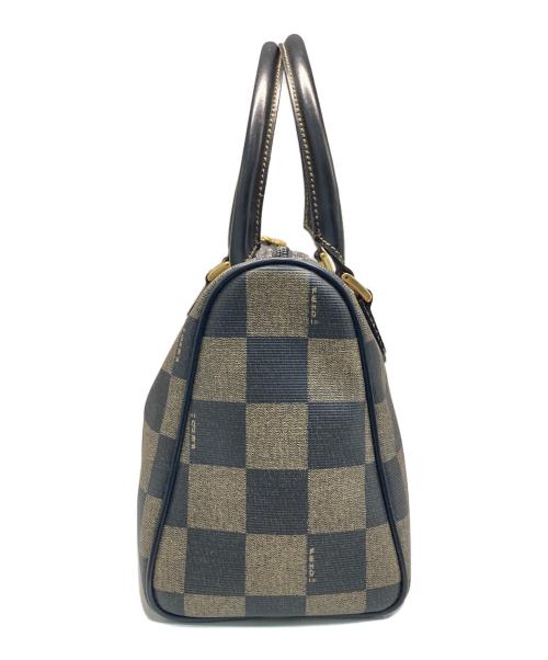 FENDI（フェンディ）FENDI (フェンディ) ペカン柄ミニボストンバッグ ベージュの古着・服飾アイテム
