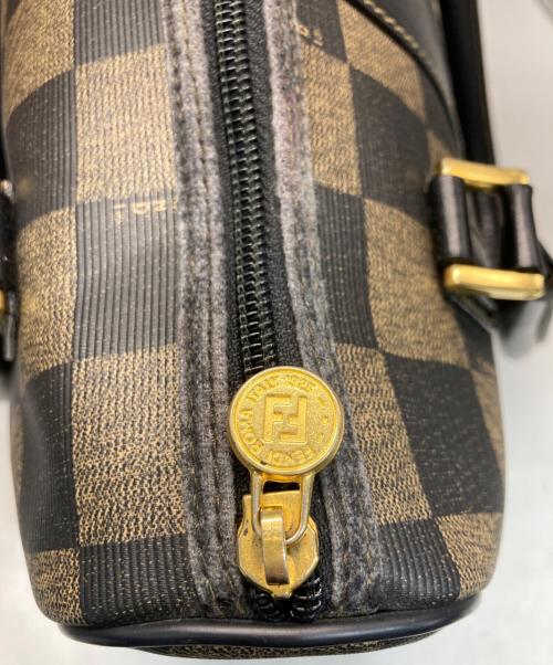 FENDI（フェンディ）FENDI (フェンディ) ペカン柄ミニボストンバッグ ベージュの古着・服飾アイテム