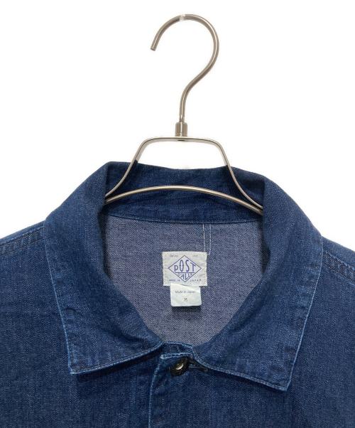 POST O'ALLS（ポストオーバーオールズ）POST O'ALLS (ポストオーバーオールズ) Sylvania カバーオール インディゴ サイズ:Ⅿの古着・服飾アイテム