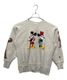 Champion REVERSE WEAVE×DISNEY×BEAMS（チャンピオン リバース ウィーブ×ディズニー×ビームス）の古着「コラボリバースウィーブスウェット」｜グレー