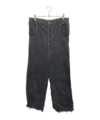 GAULTIER JEANSゴルチエジーンズ）の古着「バストデニムパンツ」｜ブラック